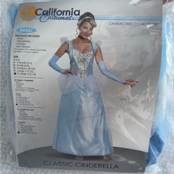 NWT Classic Cinderella Costume, Adult XL, Halloween - Picture 4 of 4